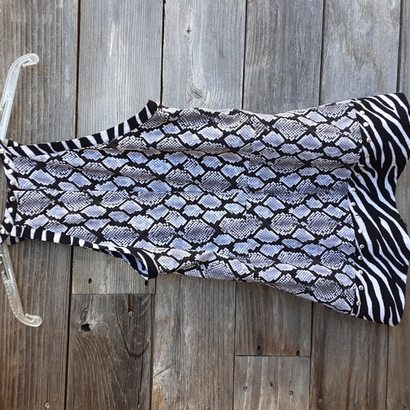 Michael Michael Kors black grey & white blouse size extra small - Picture 6 of 9